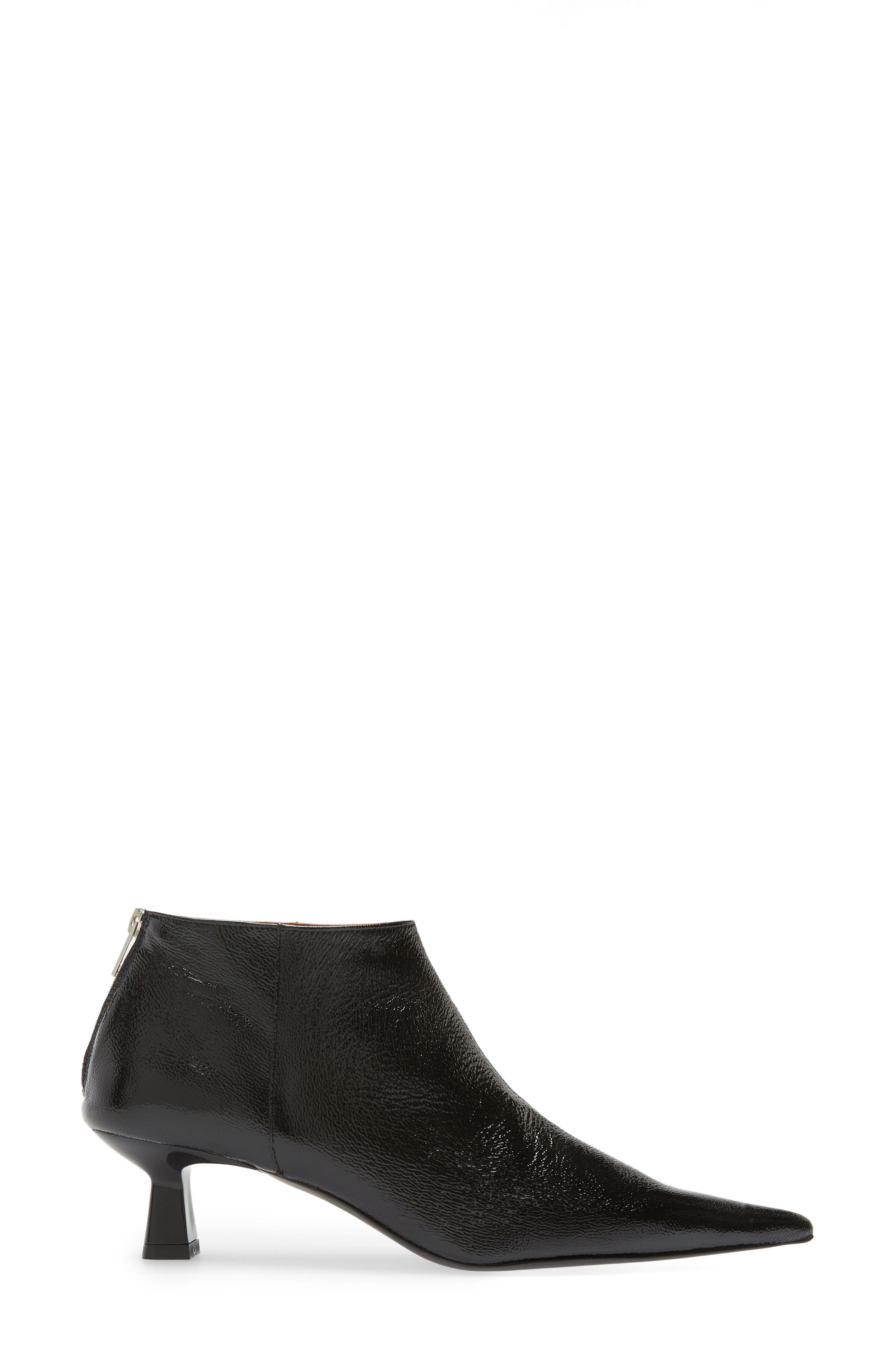 Ganni Pointed Toe Bootie, Alternate, color, 