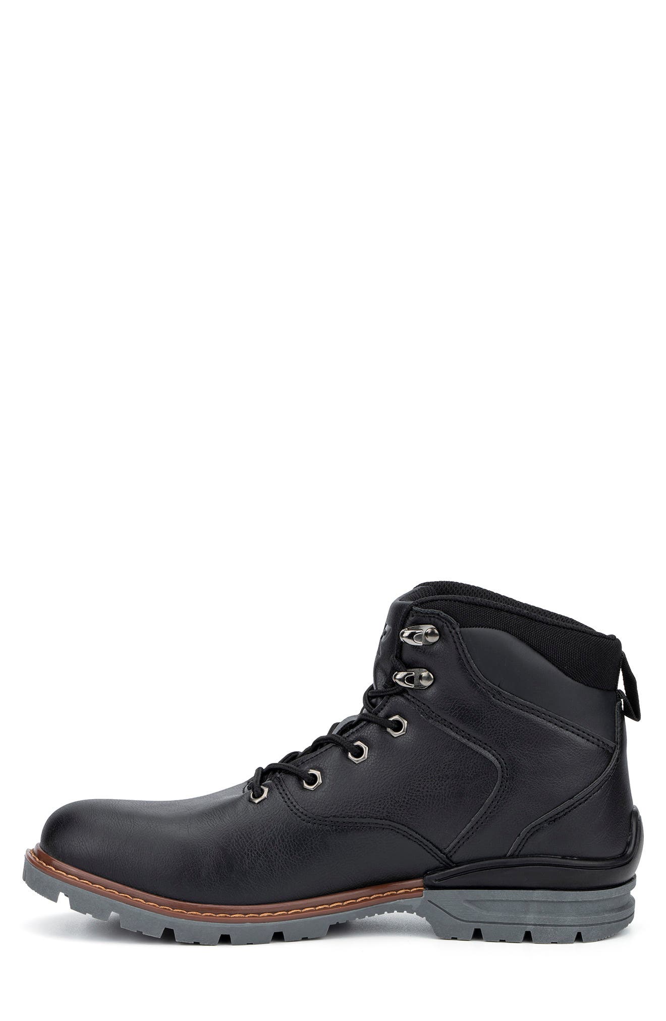 XRAY Black Star Lace-Up Work Boot, Alternate, color, 