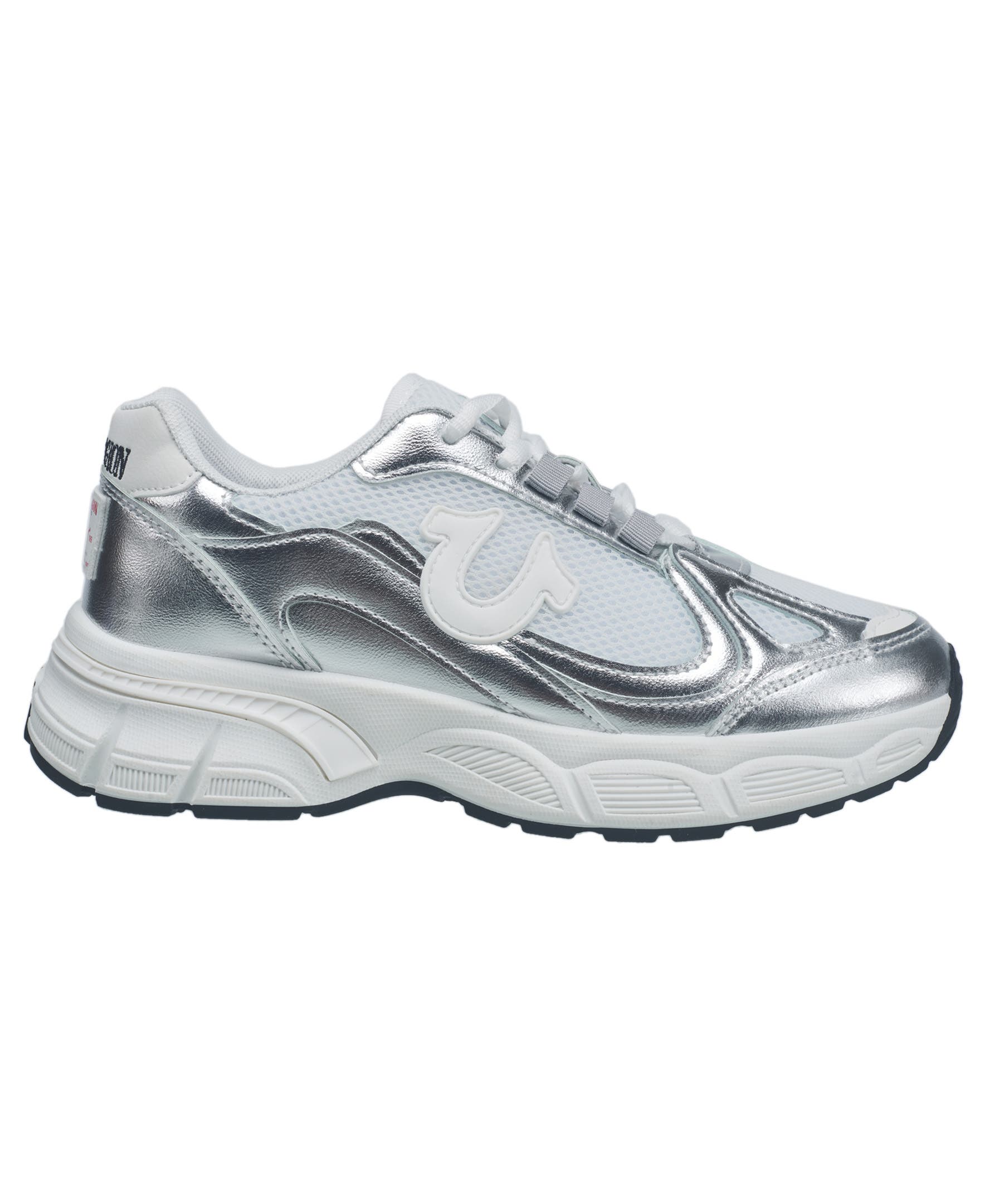 True Religion Dreezy Chunky Logo Sneaker, Alternate, color, Silver