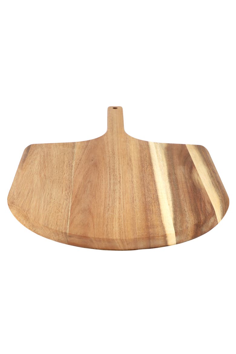 Acacia Wood Pizza Peel and Serving Board, Alternate, color, Acacia