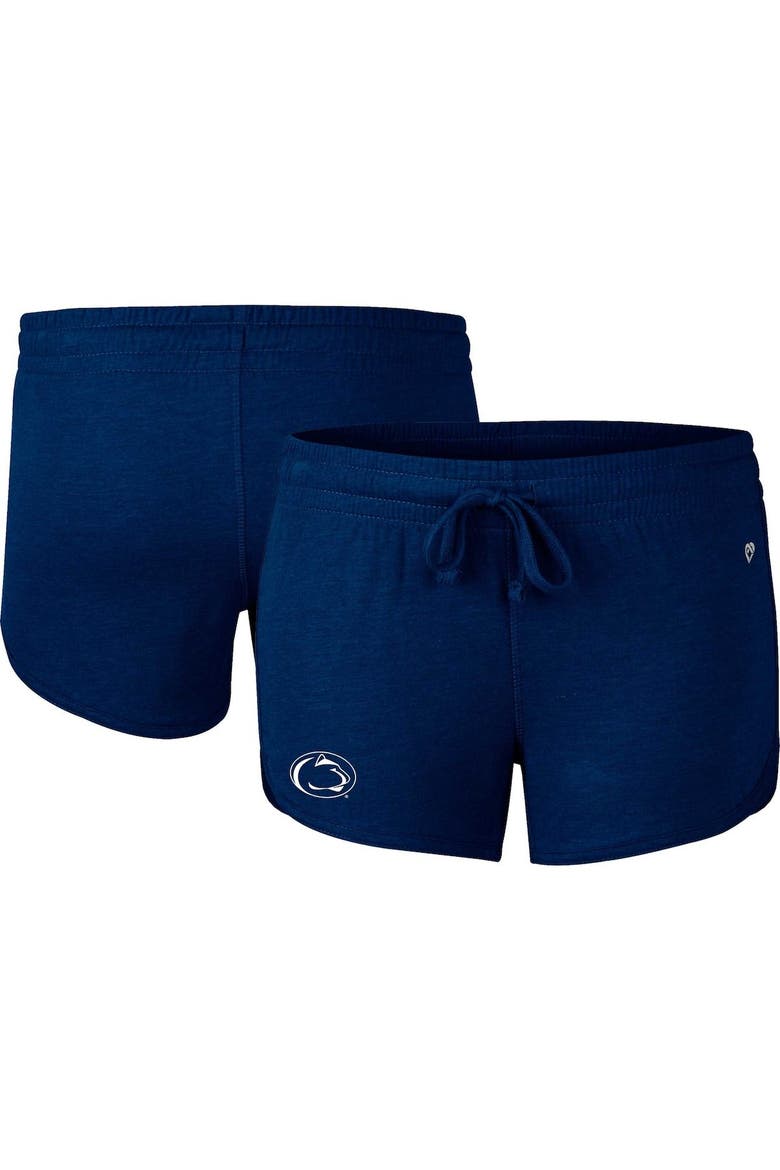 Women's Colosseum Heather Navy Penn State Nittany Lions Simone Core Shorts, Main, color, Heather Navy