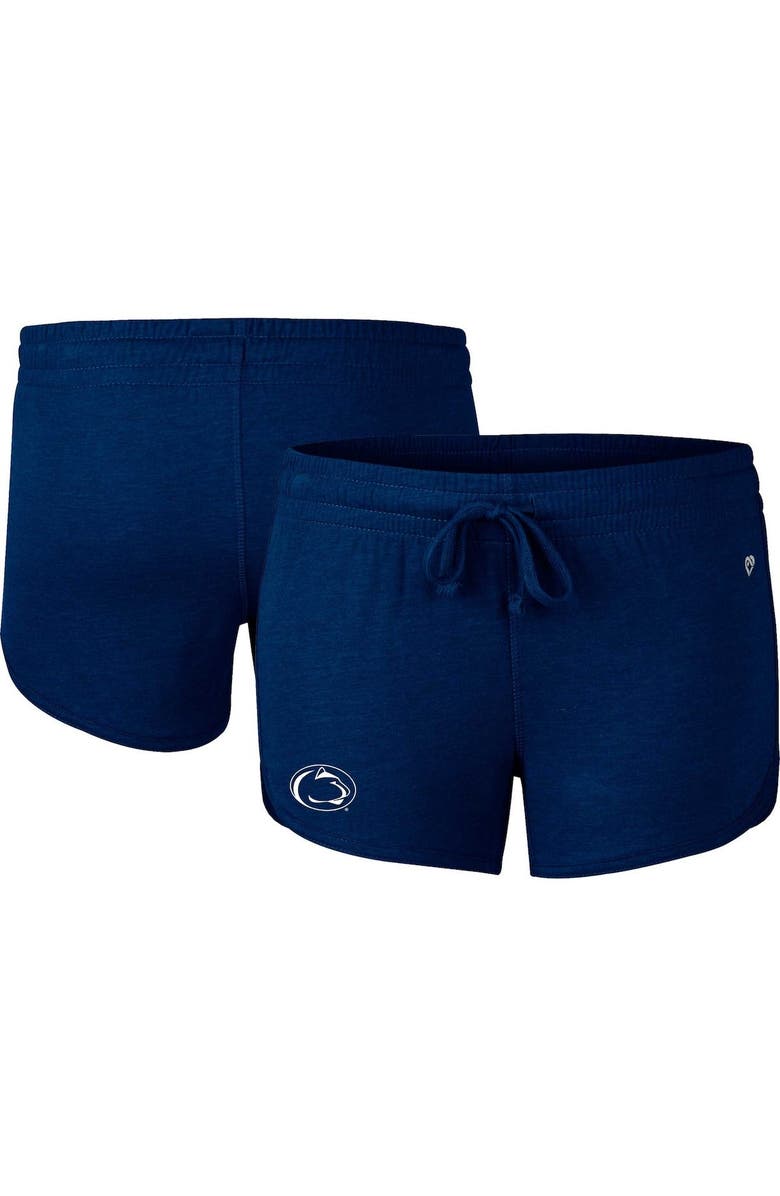 COLOSSEUM Women's Colosseum Heather Navy Penn State Nittany Lions Simone Core Shorts, Main, color,