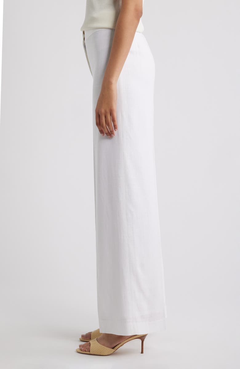 Tahari ASL Wide Leg Pants, Alternate, color, White