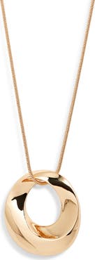Nordstrom Bold Sculptural Twist Pendant Necklace