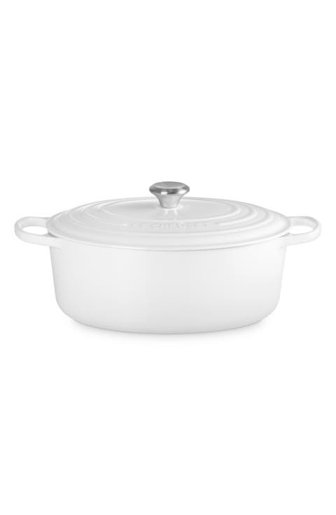 Signature 8-Quart Oval Enamel Cast Iron French/Dutch Oven
