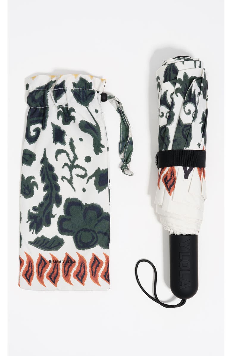 Bimba y Lola Ikatmix Print Umbrella, Alternate, color, Ivory