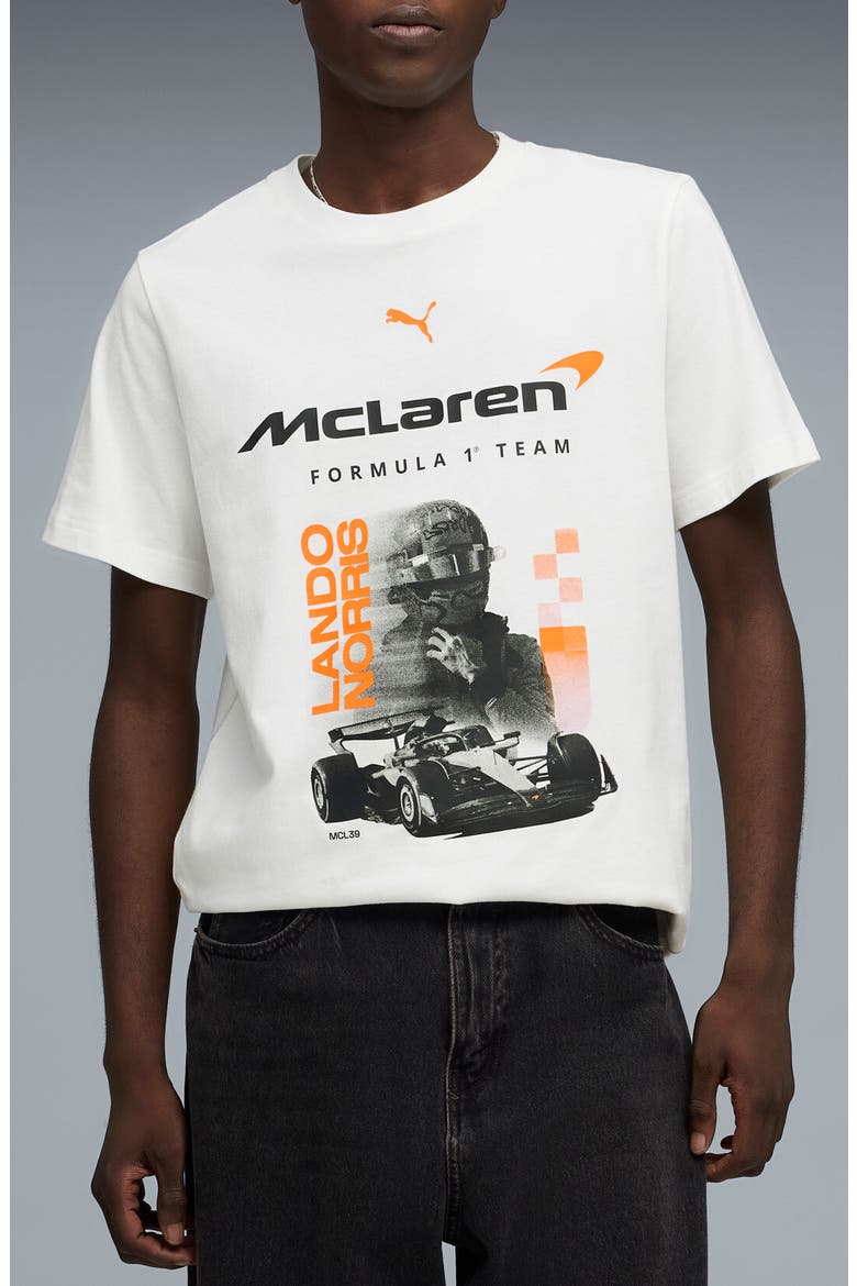 McLaren Racing Driver Graphic T-Shirt, Main, color, PUMA WHITE