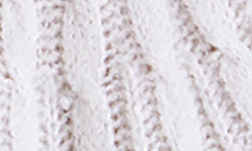 Bella Dahl Cable Stitch Merino Wool & Cashmere Blend Sweater In White