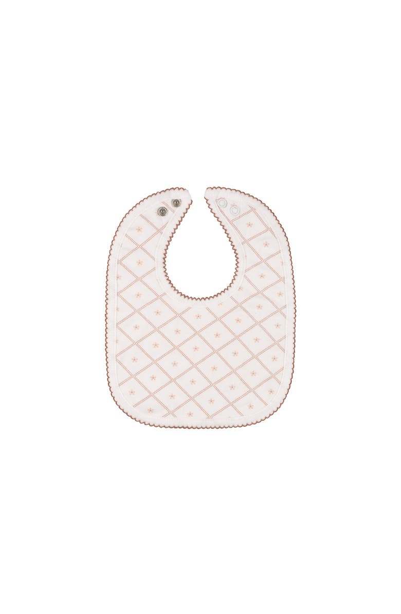Ely's & Co. Aurora Classics Diamond Print Collection - Bib, Main, color, Ivory/Pink
