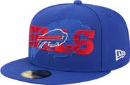 New Era Men's New Era  Royal Buffalo Bills Overlap Wordmark 59FIFTY Fitted Hat