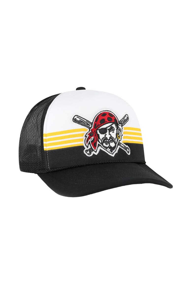 Men's '47 Black Pittsburgh Pirates Lift Off Foam Front Mesh Trucker Adjustable Hat, Alternate, color, Black