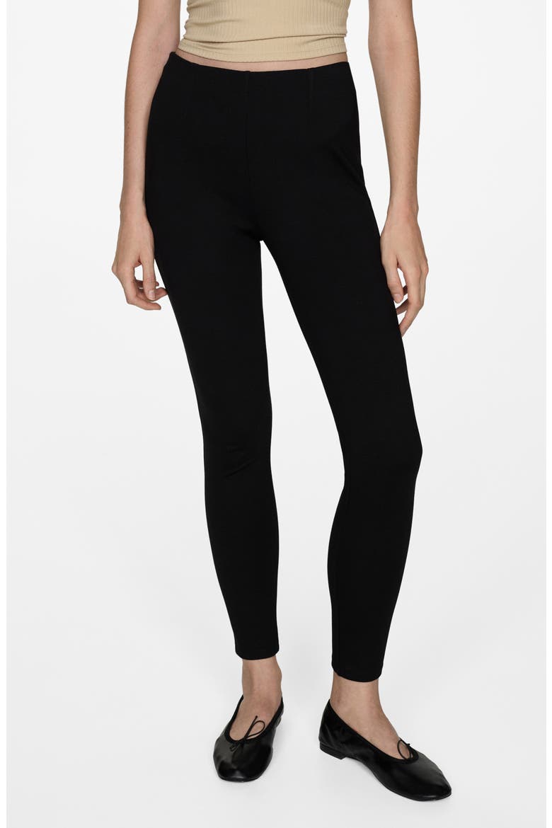 High Waist Leggings, Main, color, BLACK
