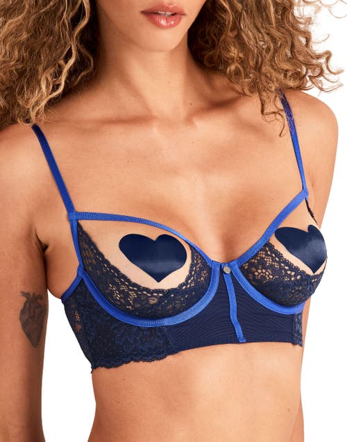 Adore Me Chevelle Unlined Cupless Bra In Blue