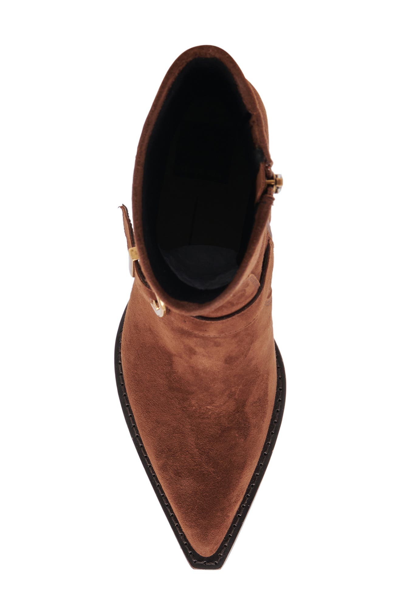 Dolce Vita Rave Pointed Toe Bootie, Alternate, color, Dark Brown