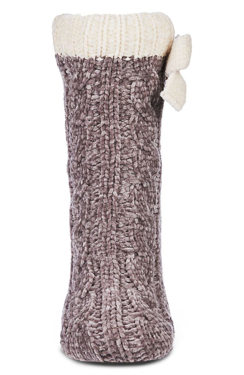 MeMoi Cozy Ballerina Plush Slipper Socks, Alternate, color, 