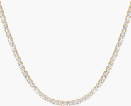 Aurate New York Lab Grown White Sapphire Statement Tennis Necklace - 13ct
