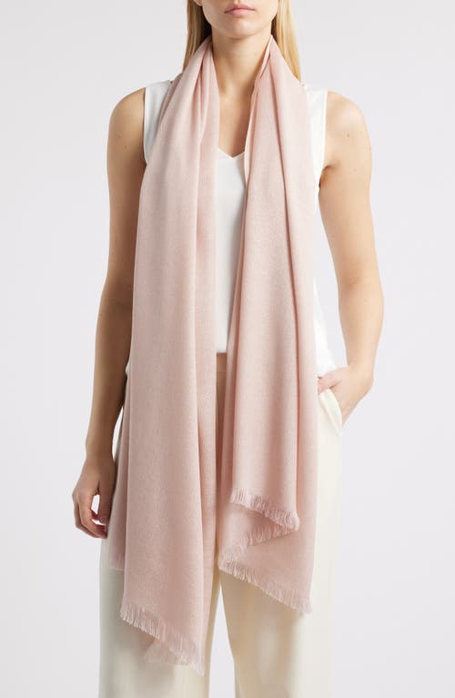 Nordstrom Metallic Lightweight Wrap In Pink