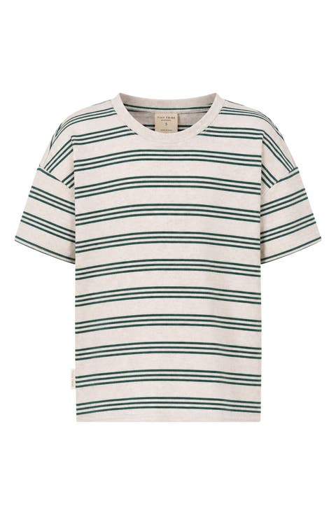 Kids' Striped Drop Shoulder Tee