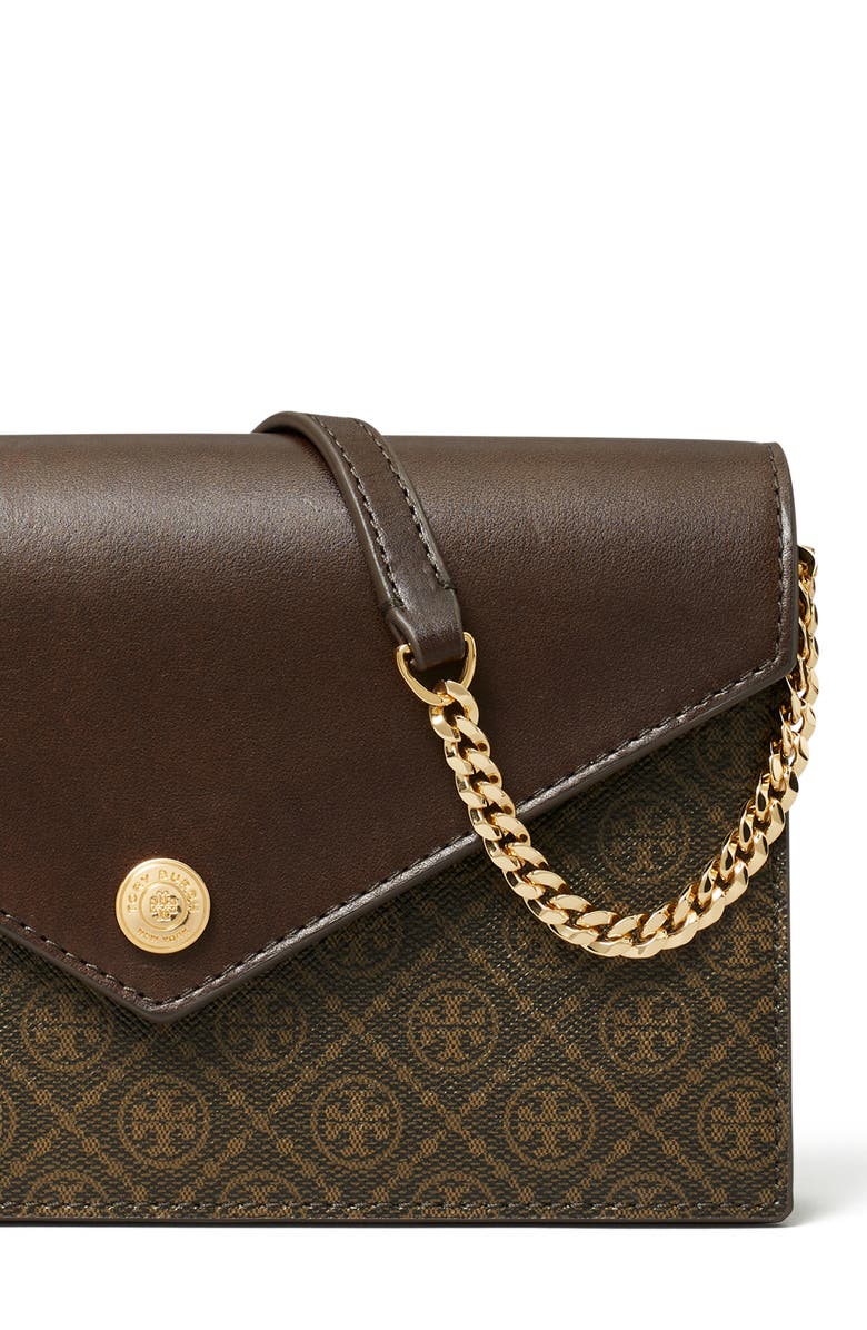 Tory Burch T Monogram Coated Canvas Envelope Crossbody, Alternate, color,