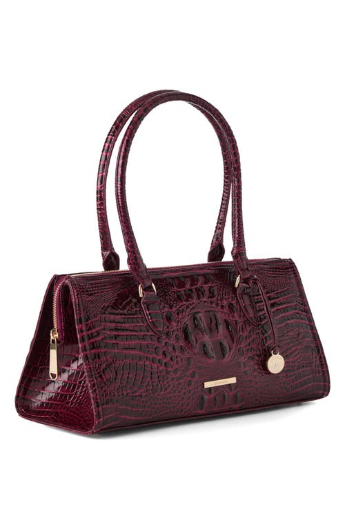Brahmin Sophia Croc Embossed Leather Satchel