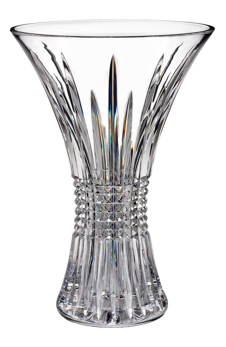Waterford Lismore Diamond Lead Crystal Vase, Alternate, color, Clear