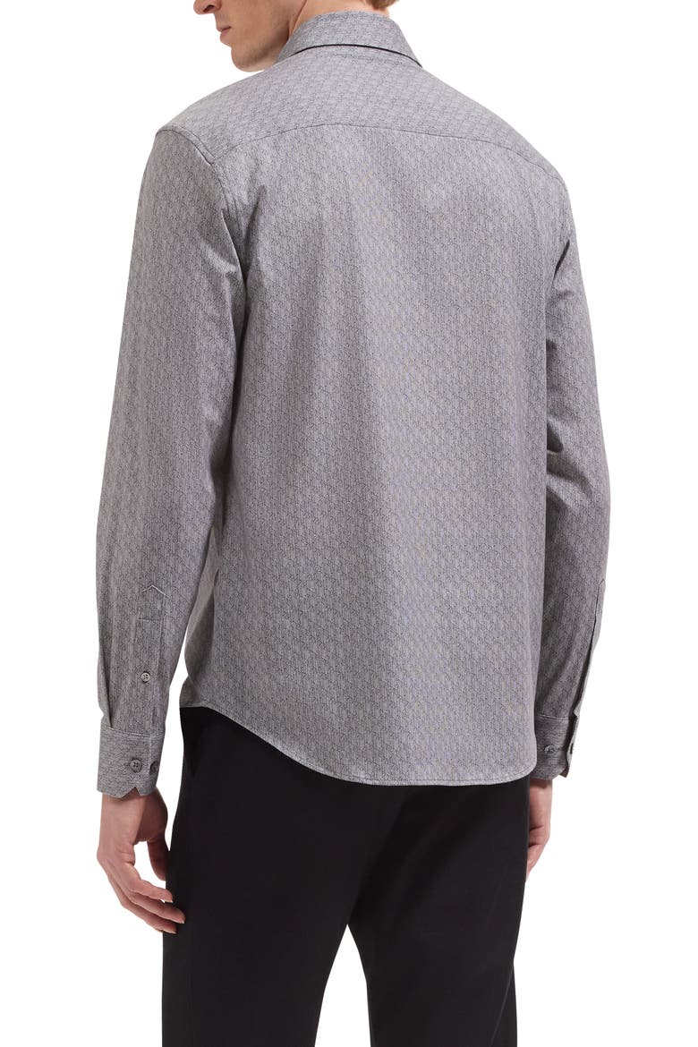James OoohCotton Tech Long Sleeve Button Up Shirt, Alternate, color, CEMENT