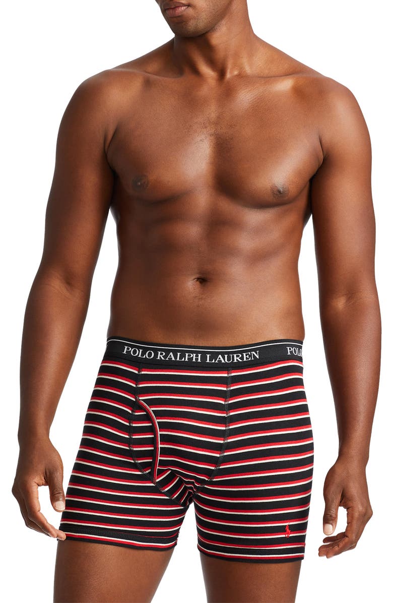 Polo Ralph Lauren Assorted 3-Pack Cotton Boxer Briefs, Main, color, 