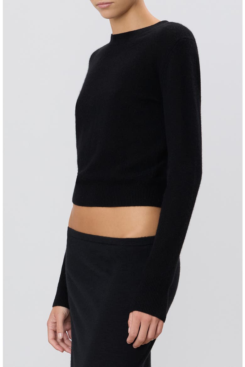 Francis Crewneck Sweater, Alternate, color, BLACK