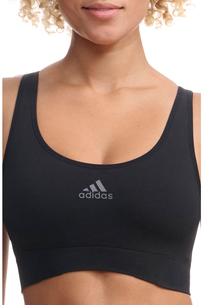 Scoop Lounge Sports Bra, Alternate, color, BLACK