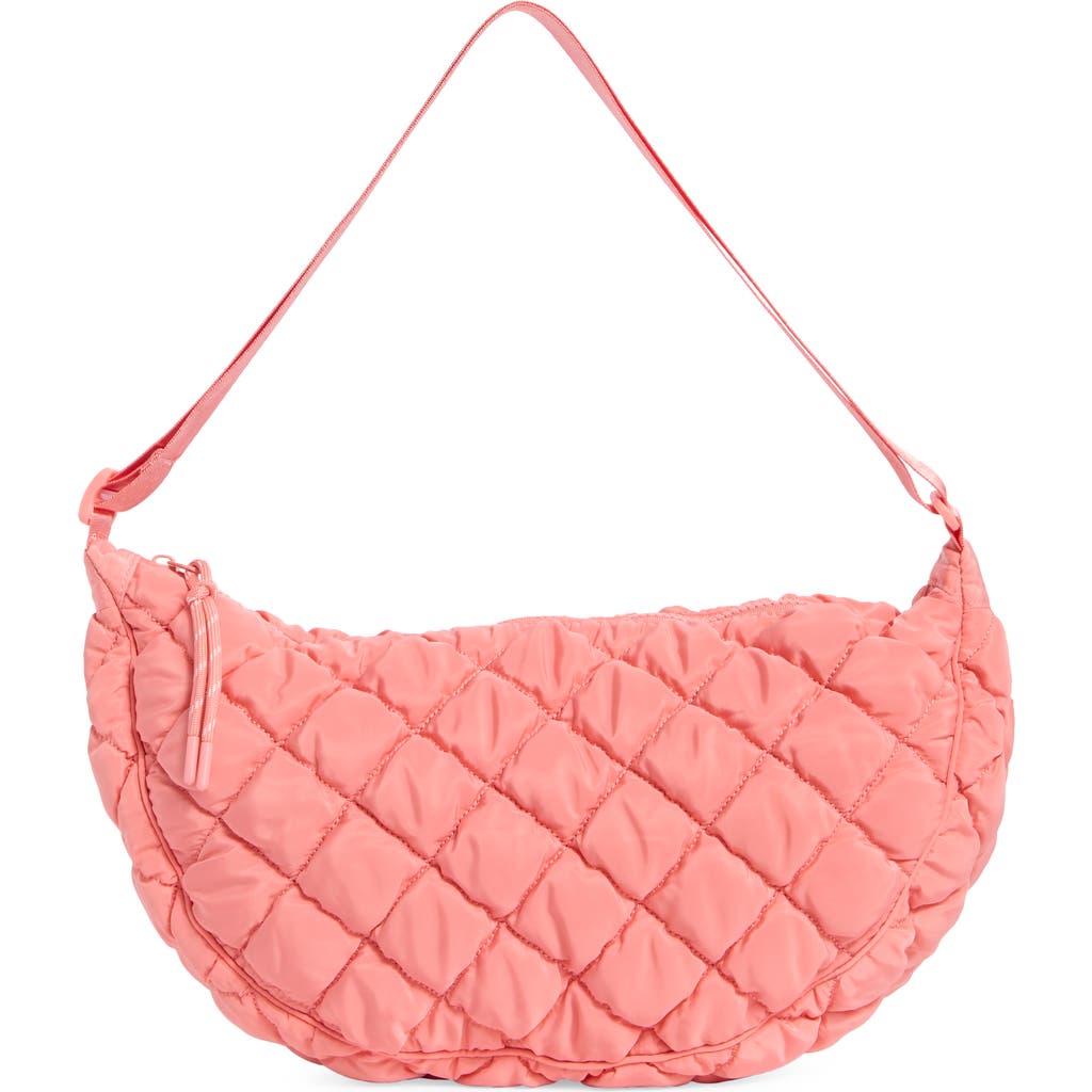 Urban Expressions Handbags Half Moon Quilted Shoulder Bag