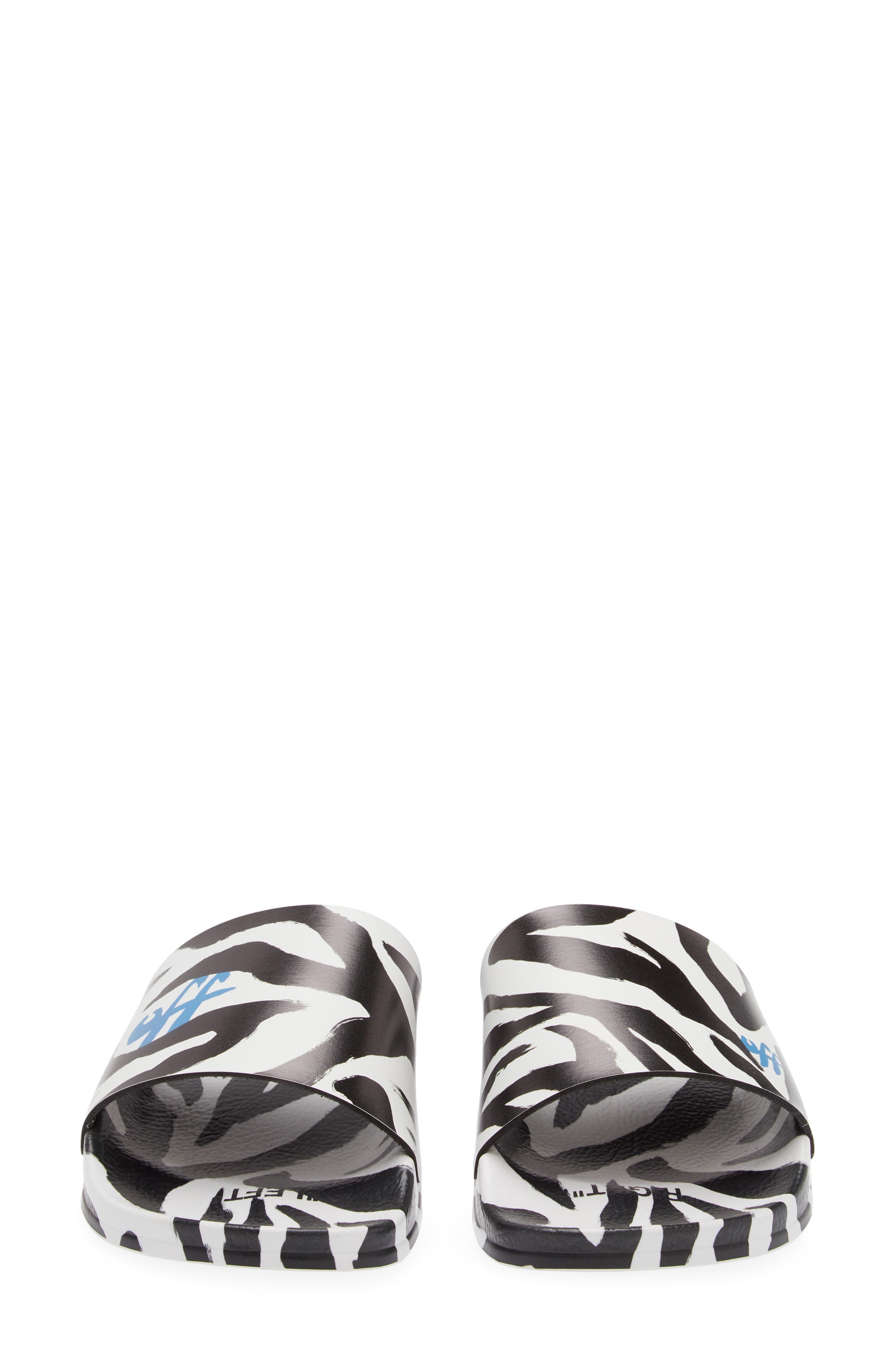 Off-White Logo Pool Slide Sandal, Alternate, color, 