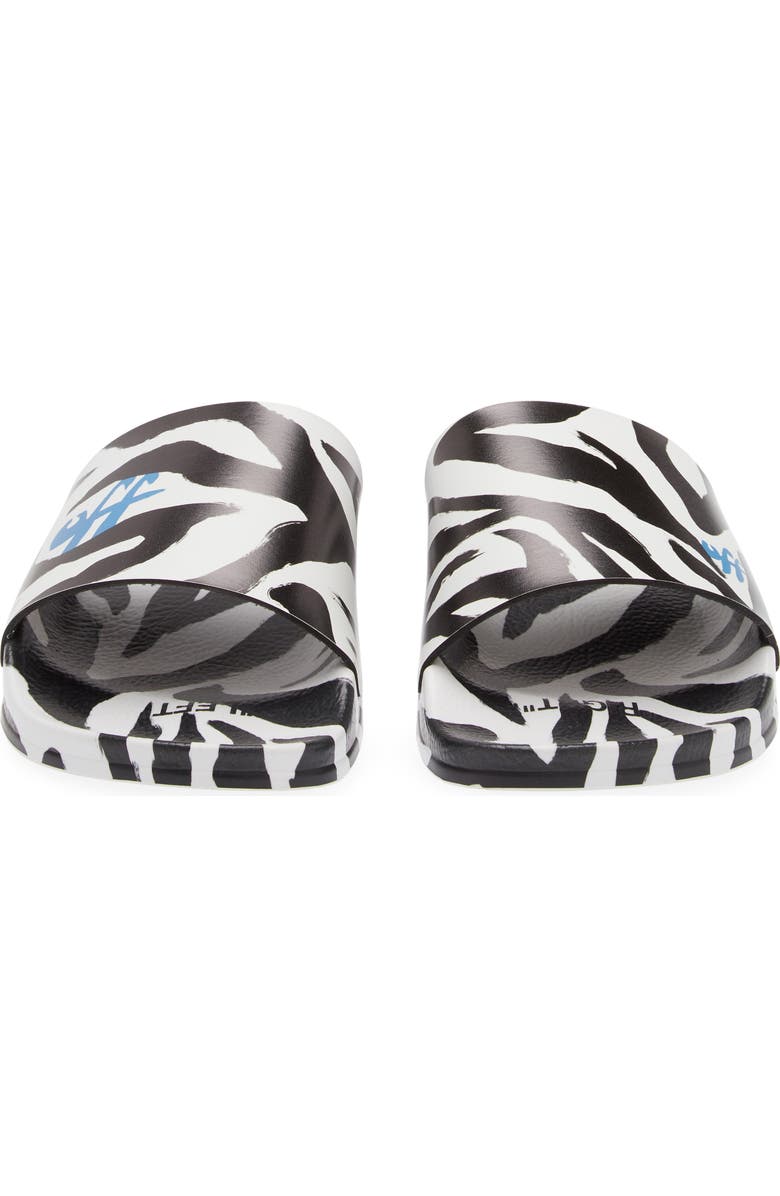Off-White Logo Pool Slide Sandal, Alternate, color,