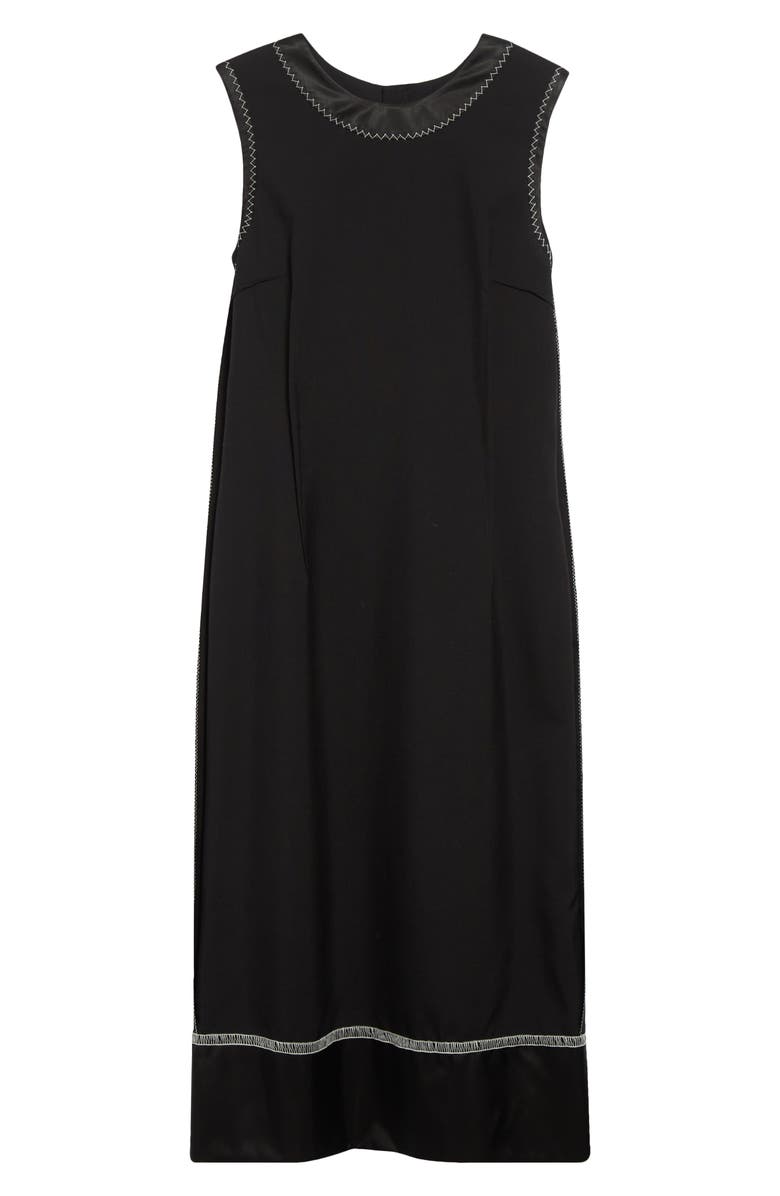 Marni Inside-Out Virgin Wool Dress, Alternate, color, 00N99 Black