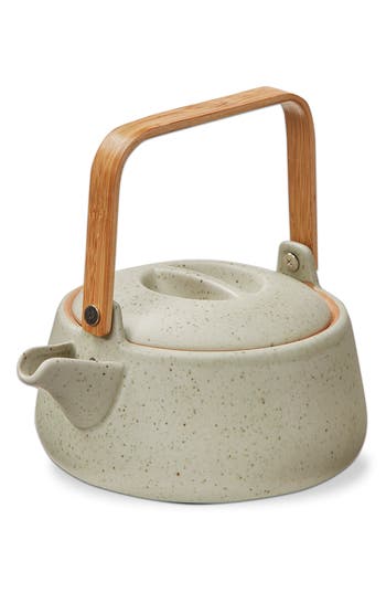 Tag Speckle Glaze Teapot In Neutral