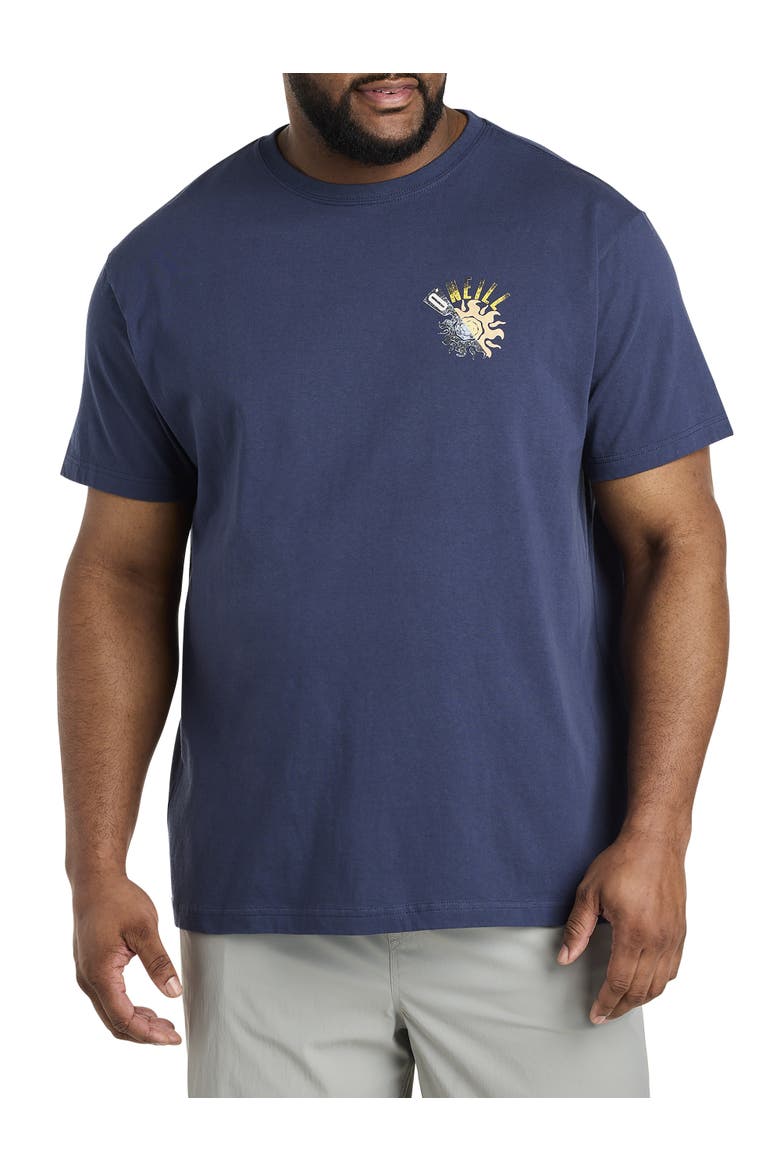 Big & Tall Eclipse Graphic Tee, Main, color, NAVY