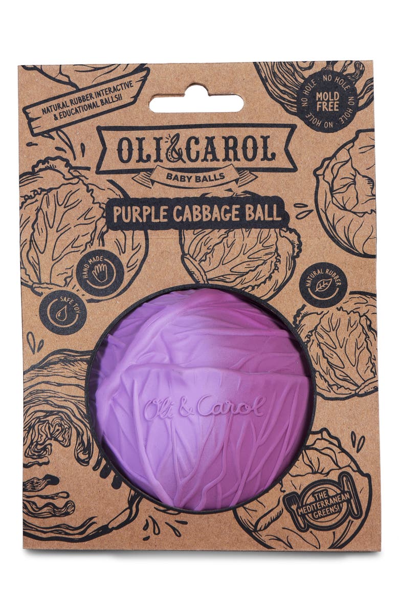 Oli&Carol Purple Cabbage Teether, Alternate, color,