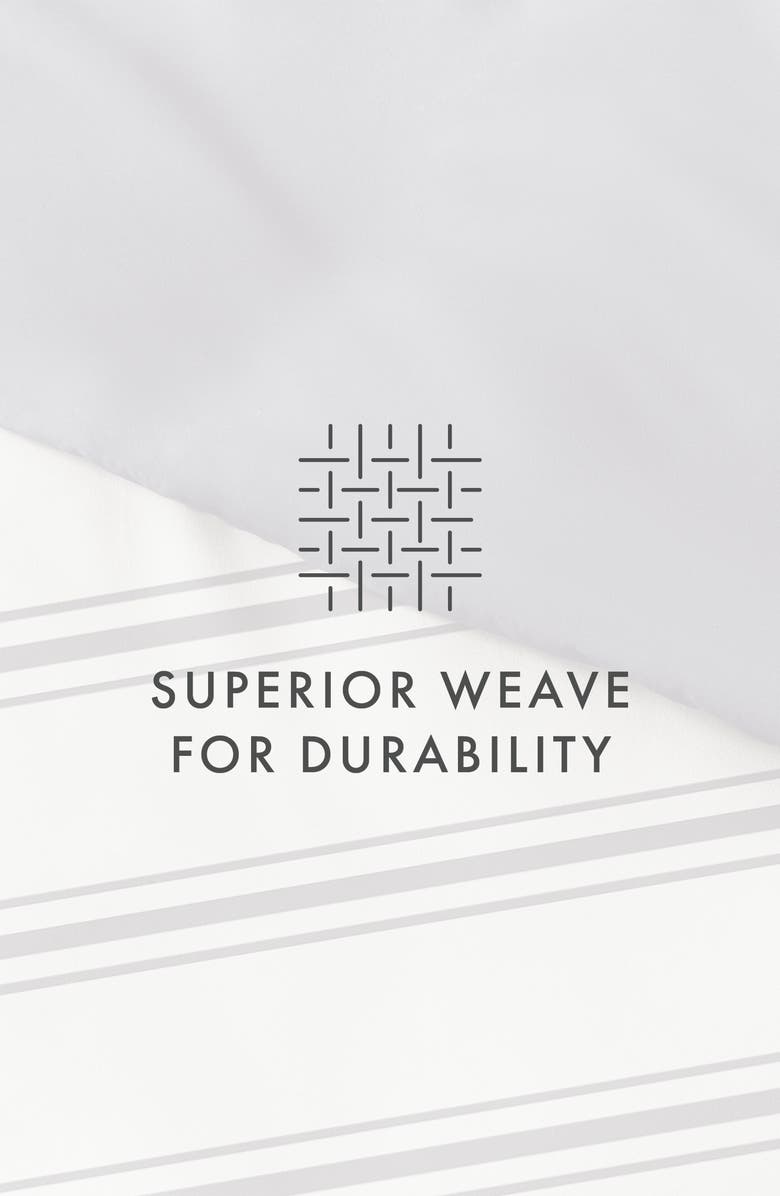 HOMESPUN Premium Ultra Soft Desert Stripe 3-Piece Reversible Duvet Cover Set, Alternate, color, Navy