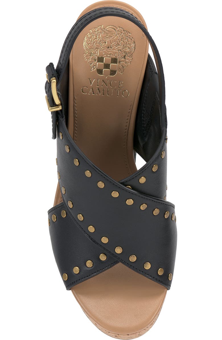 Vince Camuto Ellna Platform Wedge Sandal, Alternate, color, Black