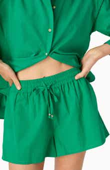 Oslo Cotton Poplin Drawstring Shorts