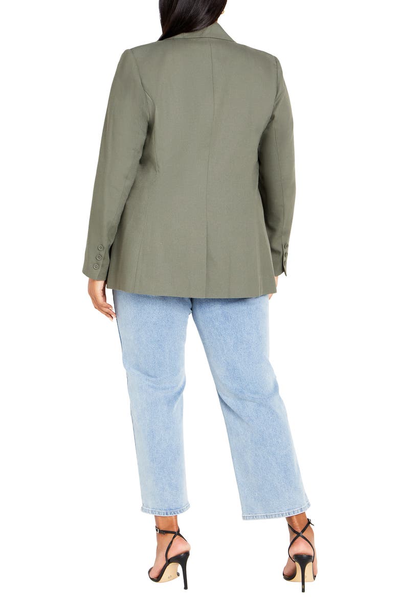 Clea One-Button Blazer, Alternate, color, SOFT SAGE