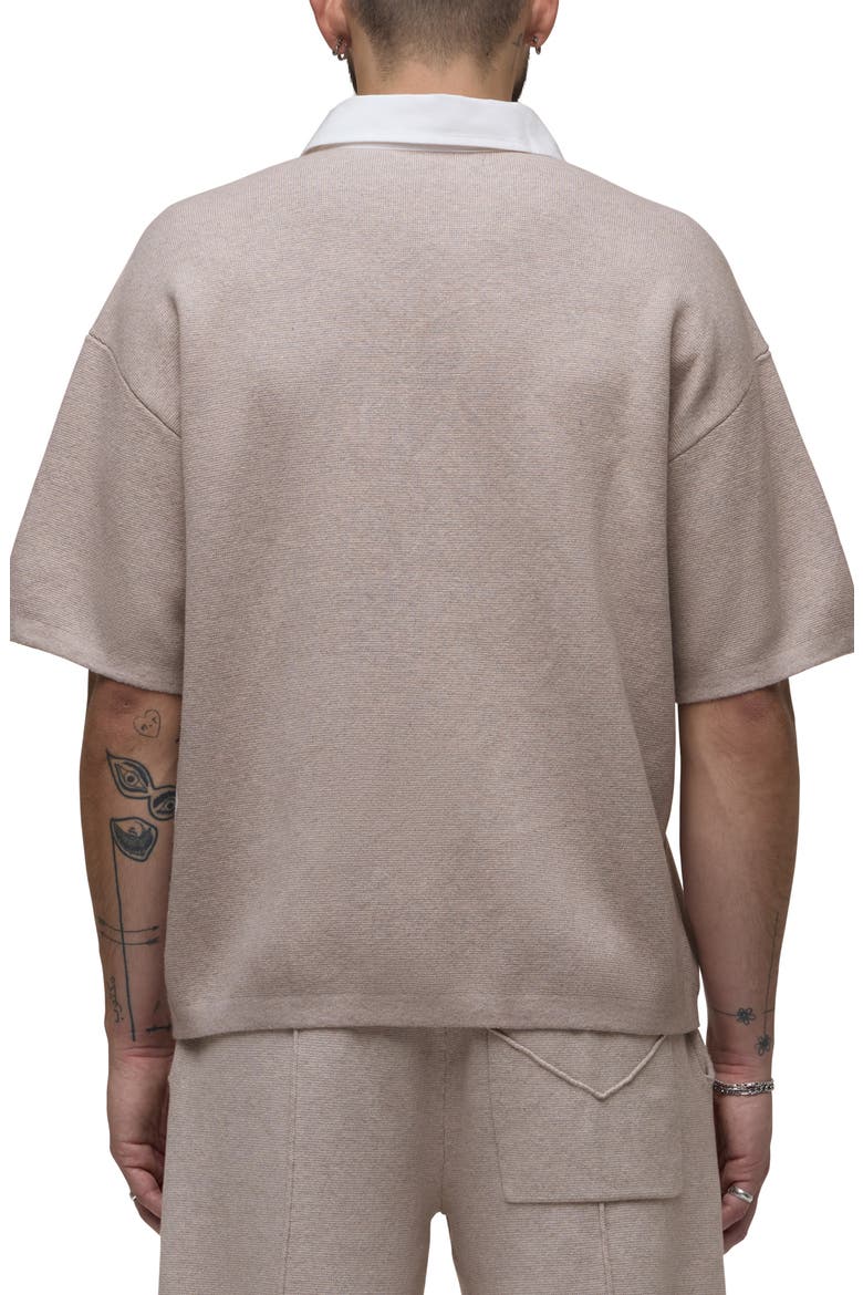 Contrast Collar Cotton & Cashmere Polo, Alternate, color, FLORENCE