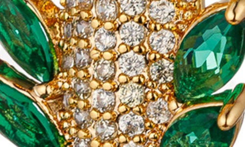 Eye Candy Los Angeles Cubic Zirconia Corn Drop Earrings In Gold