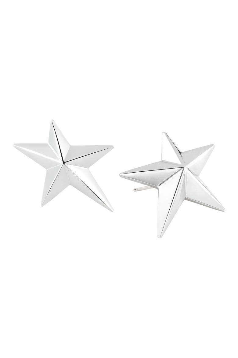 Angela Cummings Sterling Silver Star Stud Earrings, Main, color, STERLING SILVER