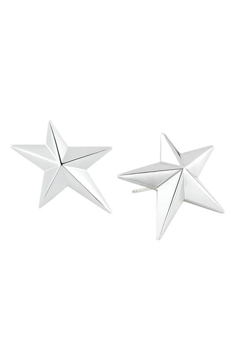 Angela Cummings Sterling Silver Star Stud Earrings