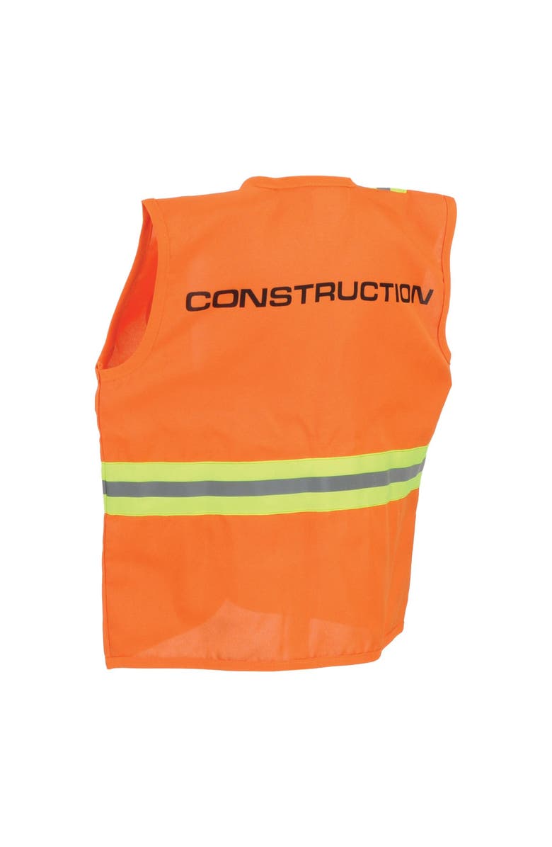 Kaplan Early Learning Company Construction Worker Garment Career Dress Up, Alternate, color, Orange