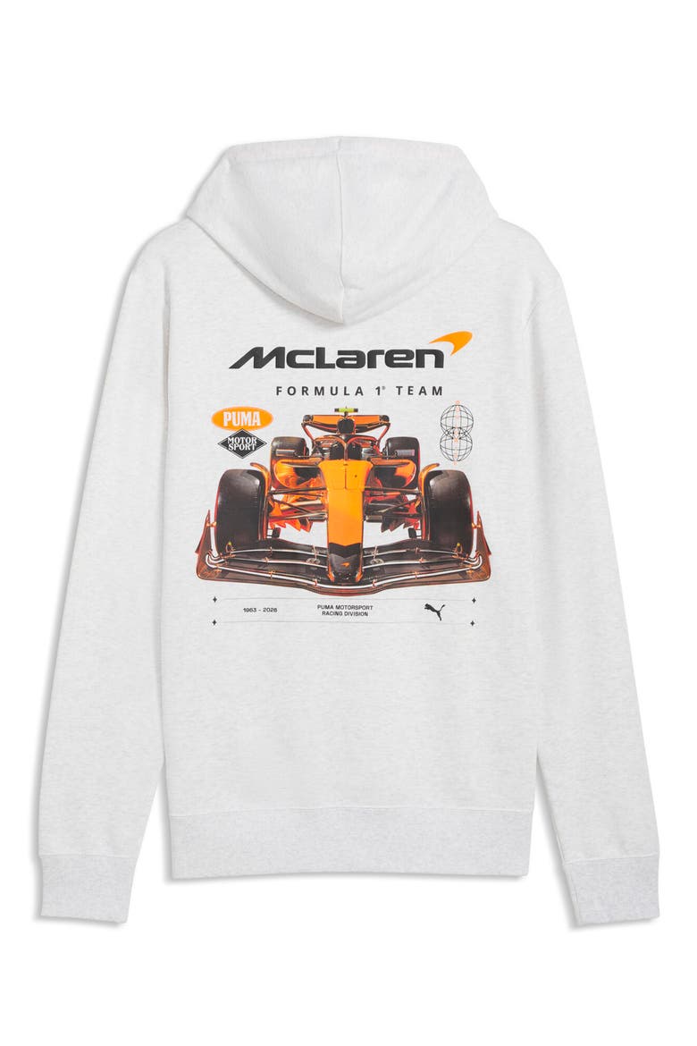 McLaren Cotton Blend Graphic Hoodie, Alternate, color, WHITE GLOW HEATHER