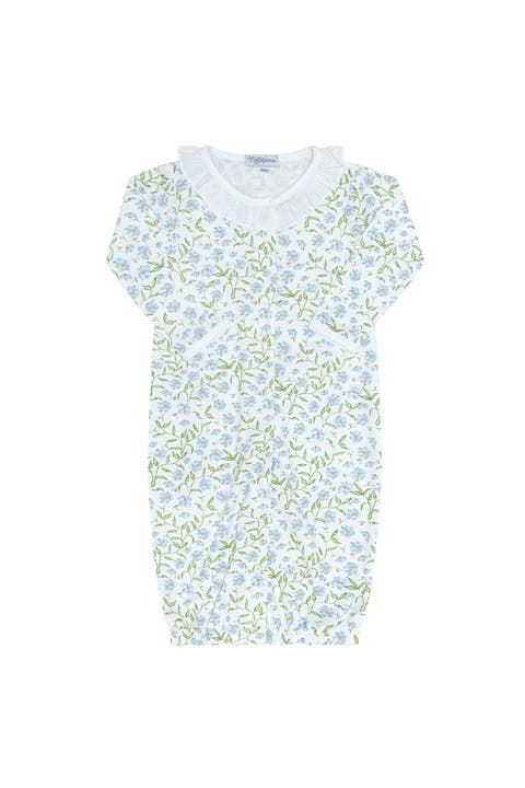 Blue Vines Print Converter Gown - Baby