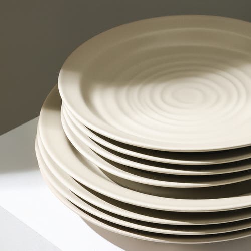 Stone Lain Orbit Stoneware 16-piece Dinnerware Set With Cereal Bowls And Mugs In Neutral