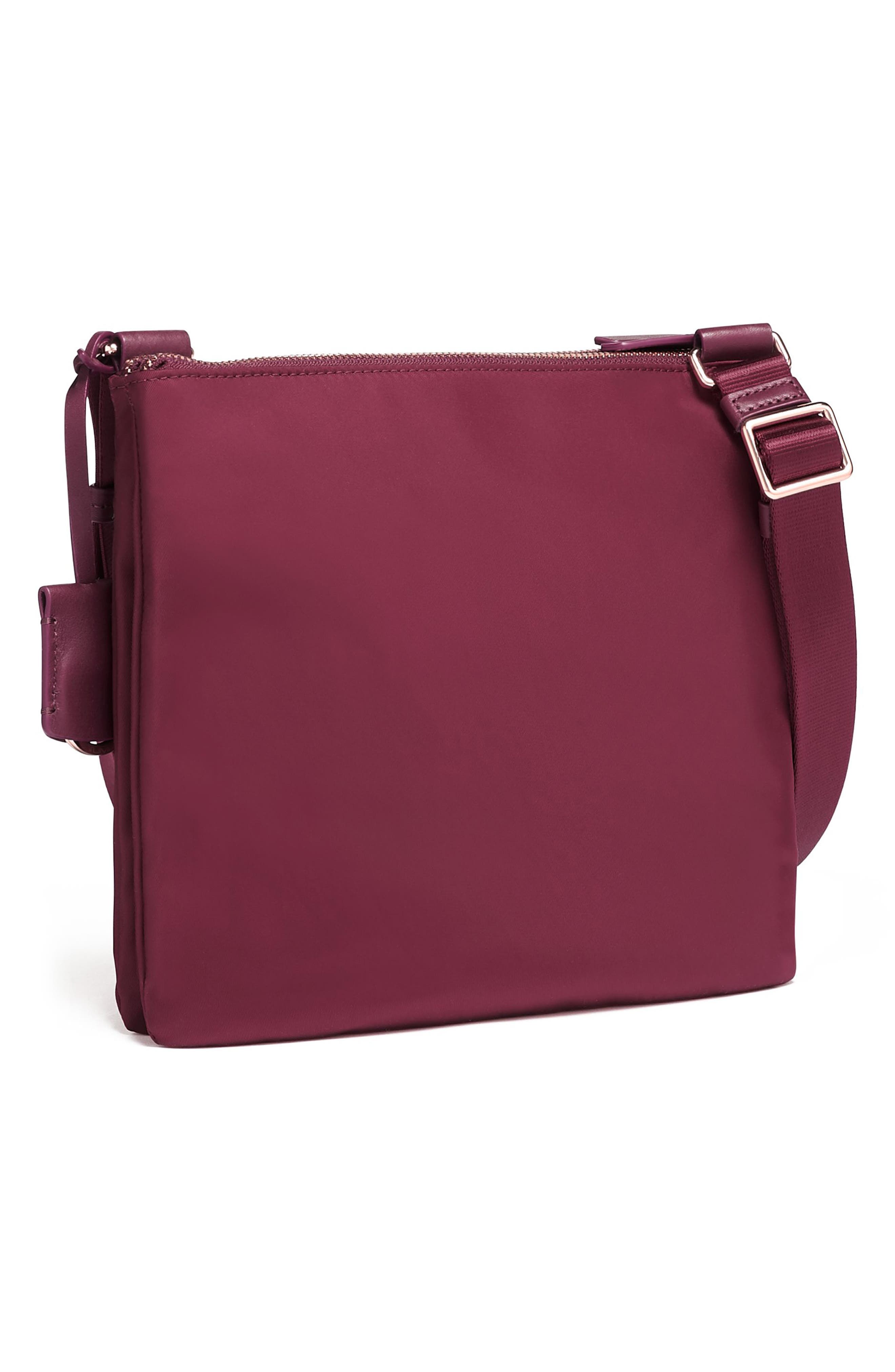 Voyageur Tula Nylon Crossbody Bag, Alternate, color, BERRY