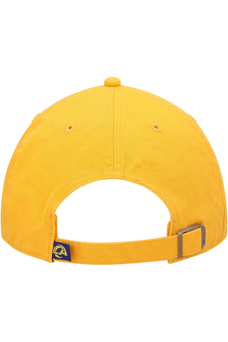 Men's '47 Gold Los Angeles Rams Secondary Clean Up Adjustable Hat, Alternate, color, Gold